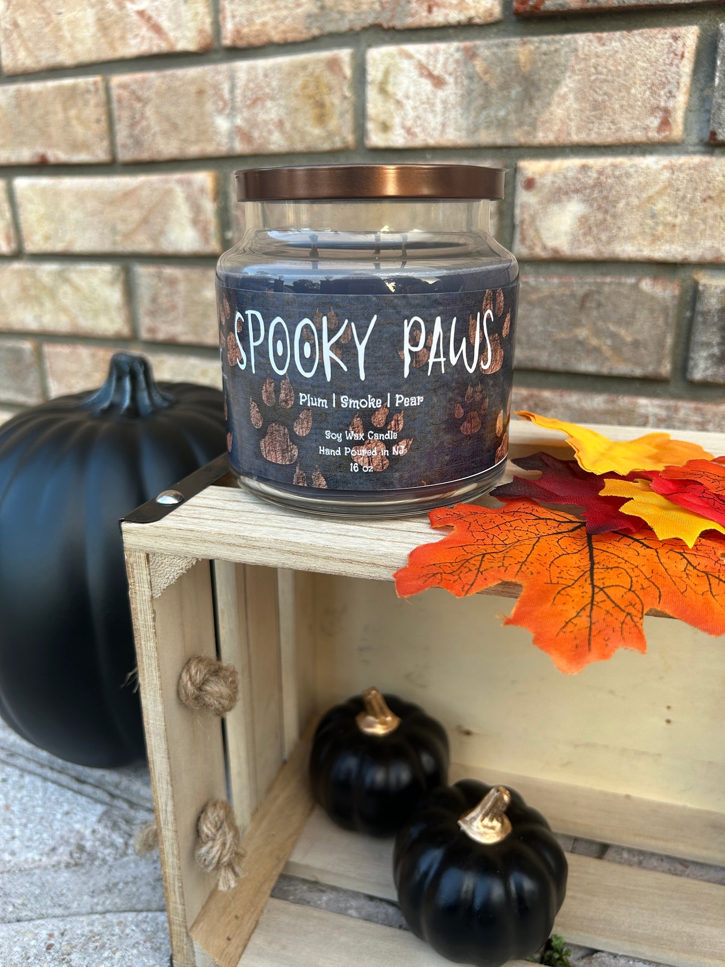 Spooky Paws 16oz Soy Wax Candle