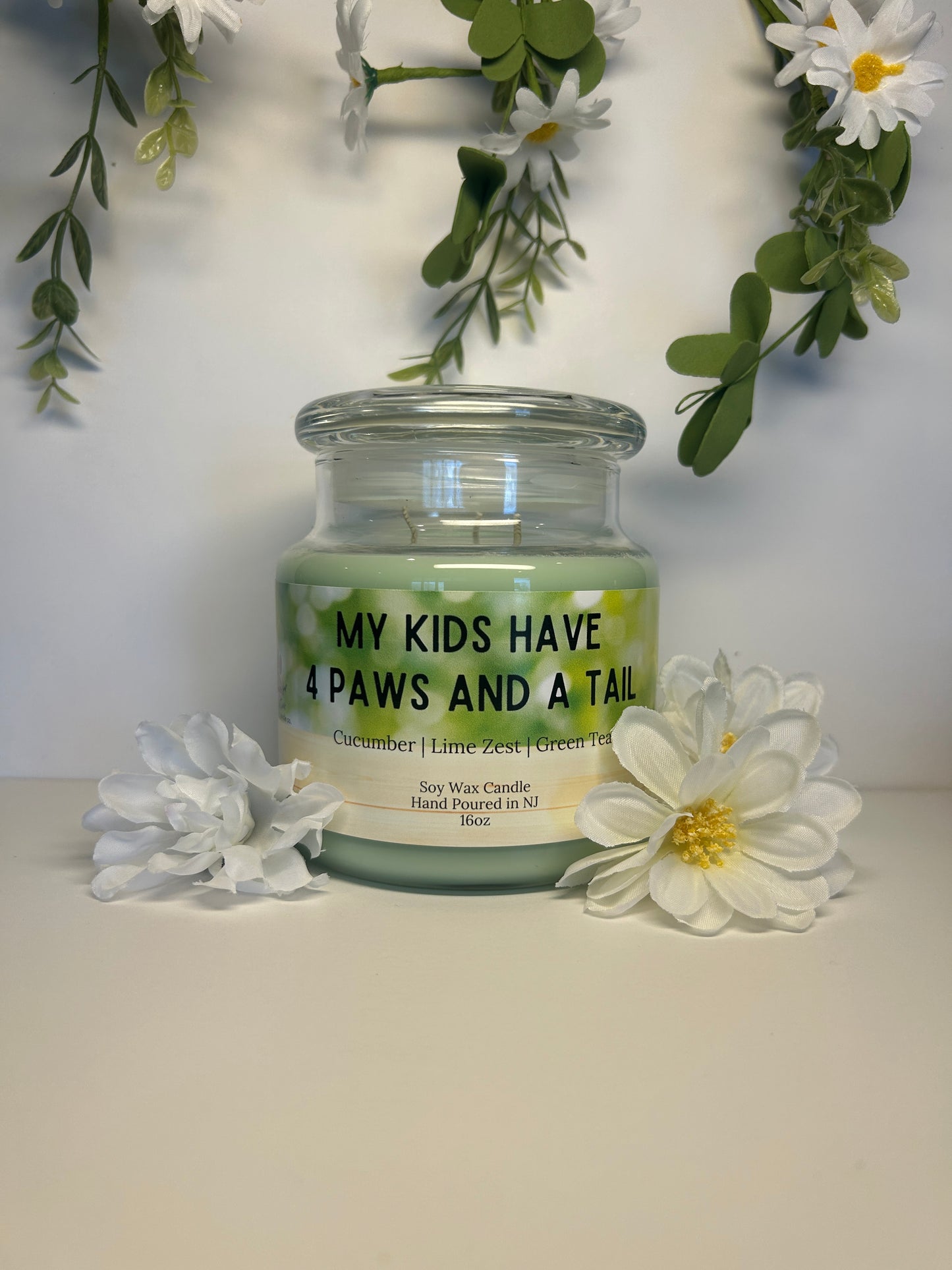 My Kids have 4 Paws and a Tail 16oz Soy Wax Candle