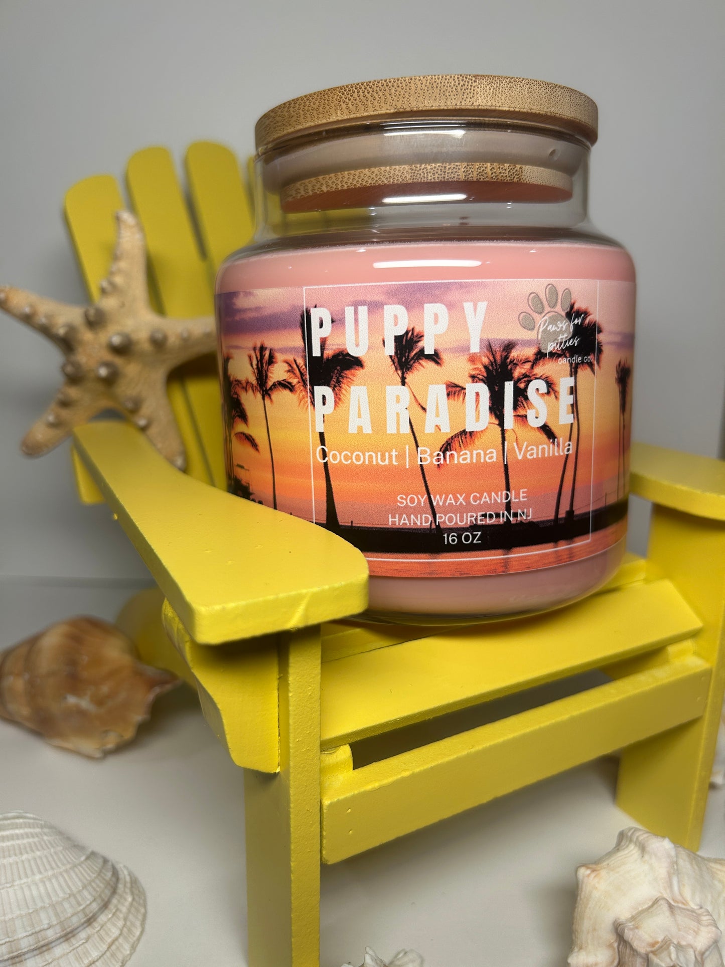 Puppy Paradise 16oz Soy Wax Candle