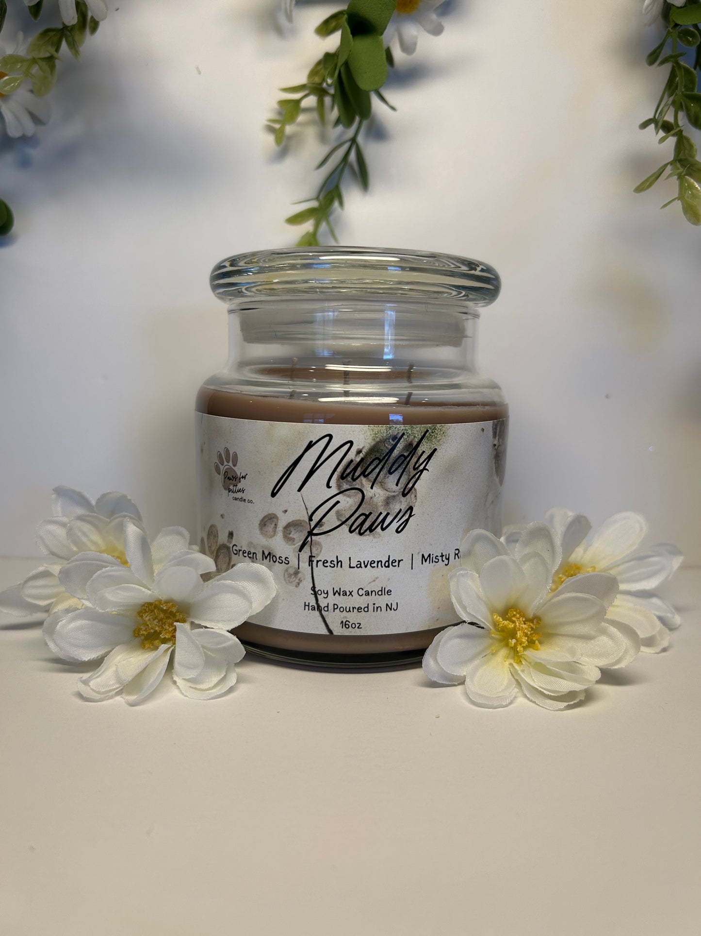 Muddy Paws 16oz Soy Wax Candle