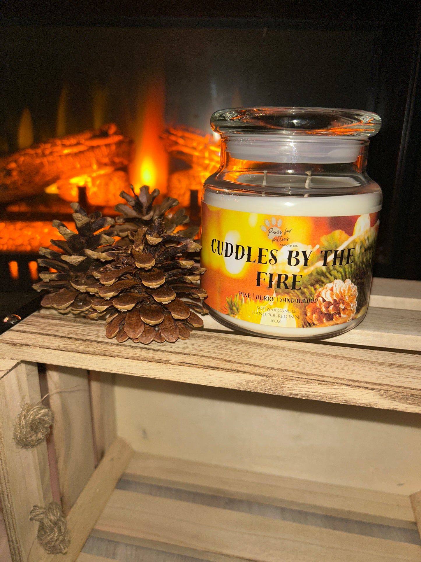 Cuddles by the Fire 16oz Soy Wax Candle