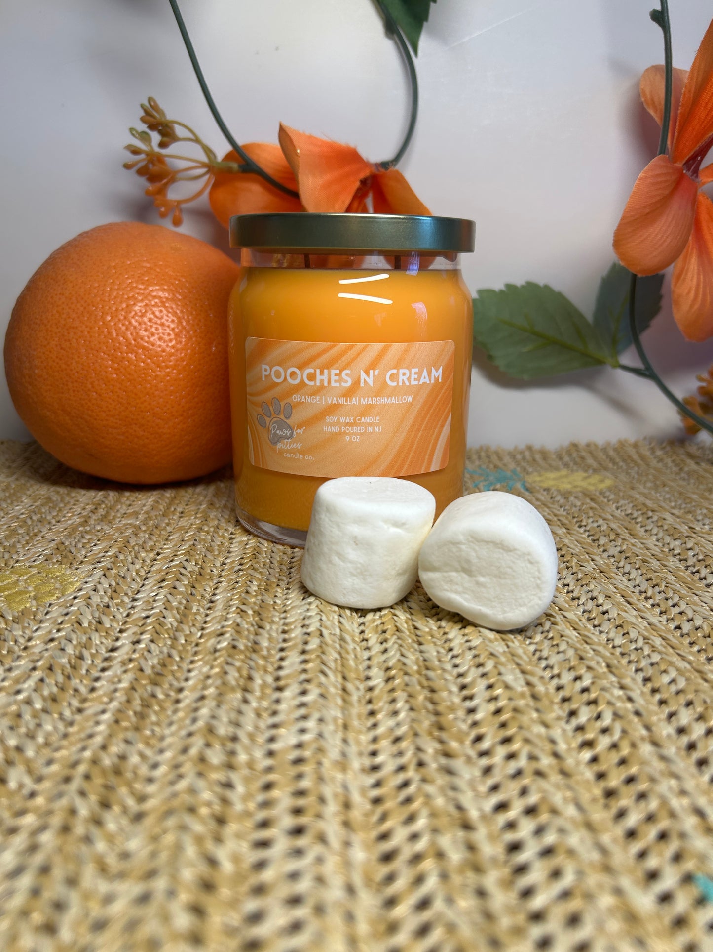 Pooches N’ Cream 9oz Soy Wax Candle