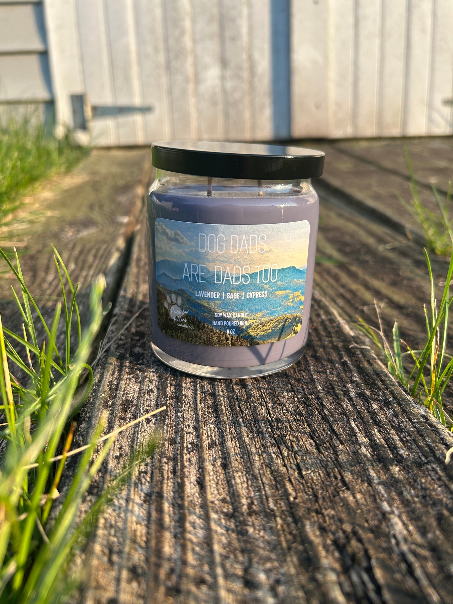 Dog Dads are Dads too 9oz Soy Wax Candle