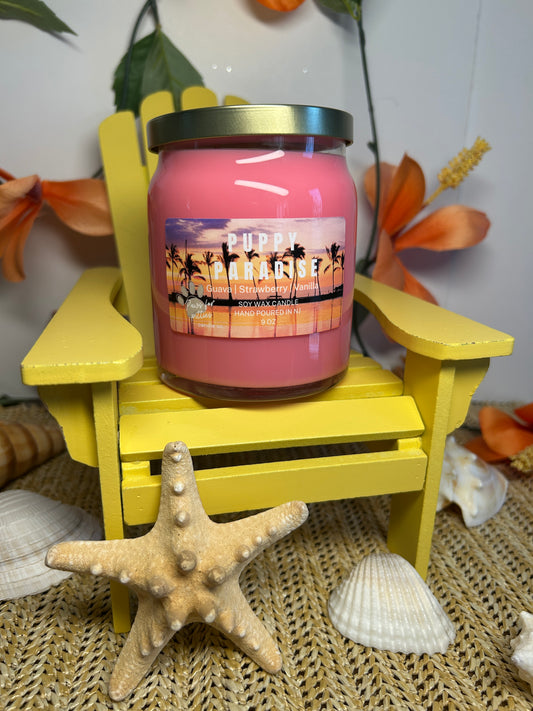 Puppy Paradise 9oz Soy Wax Candle