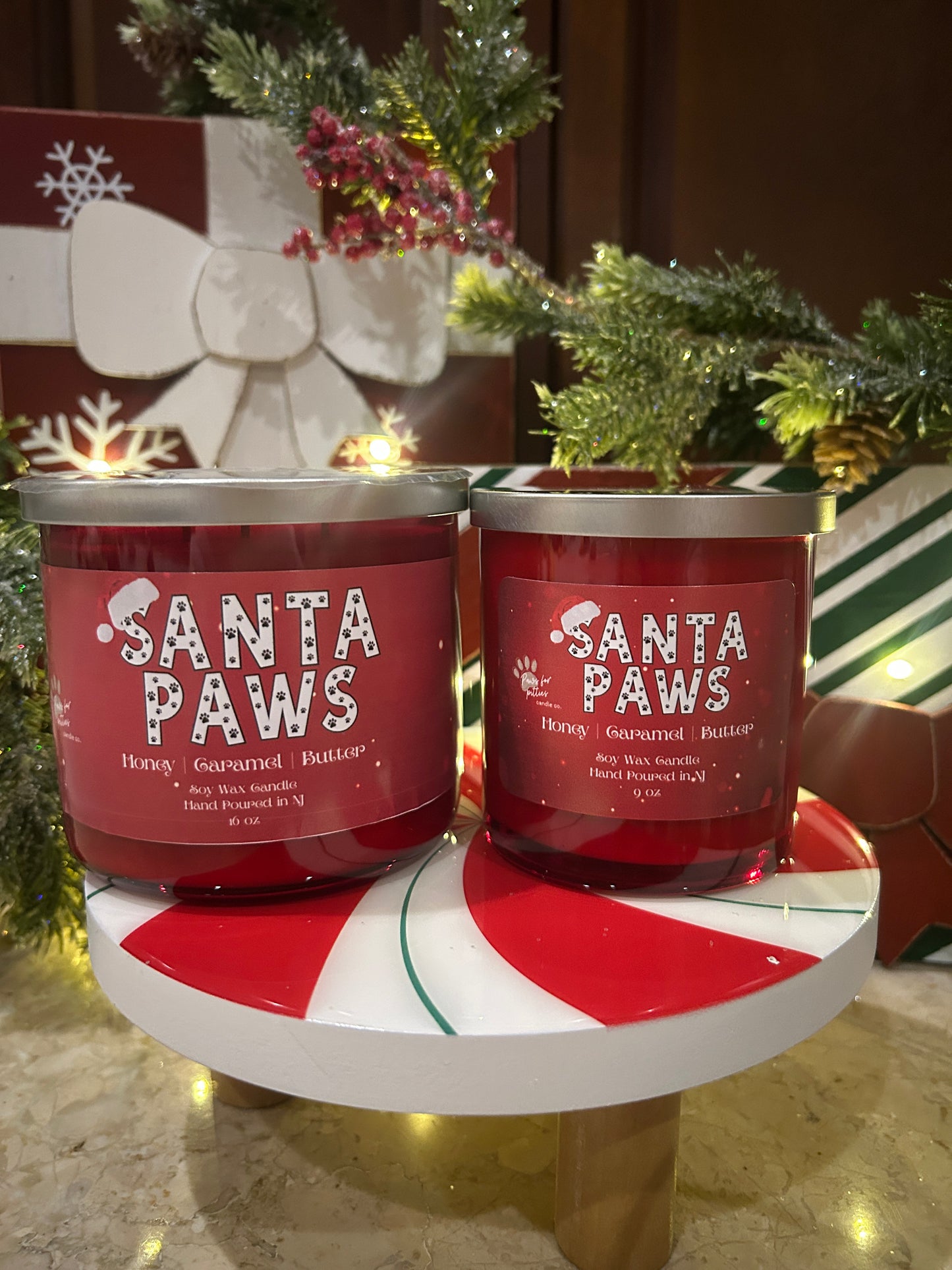 Santa Paws 9oz Soy Wax Candle