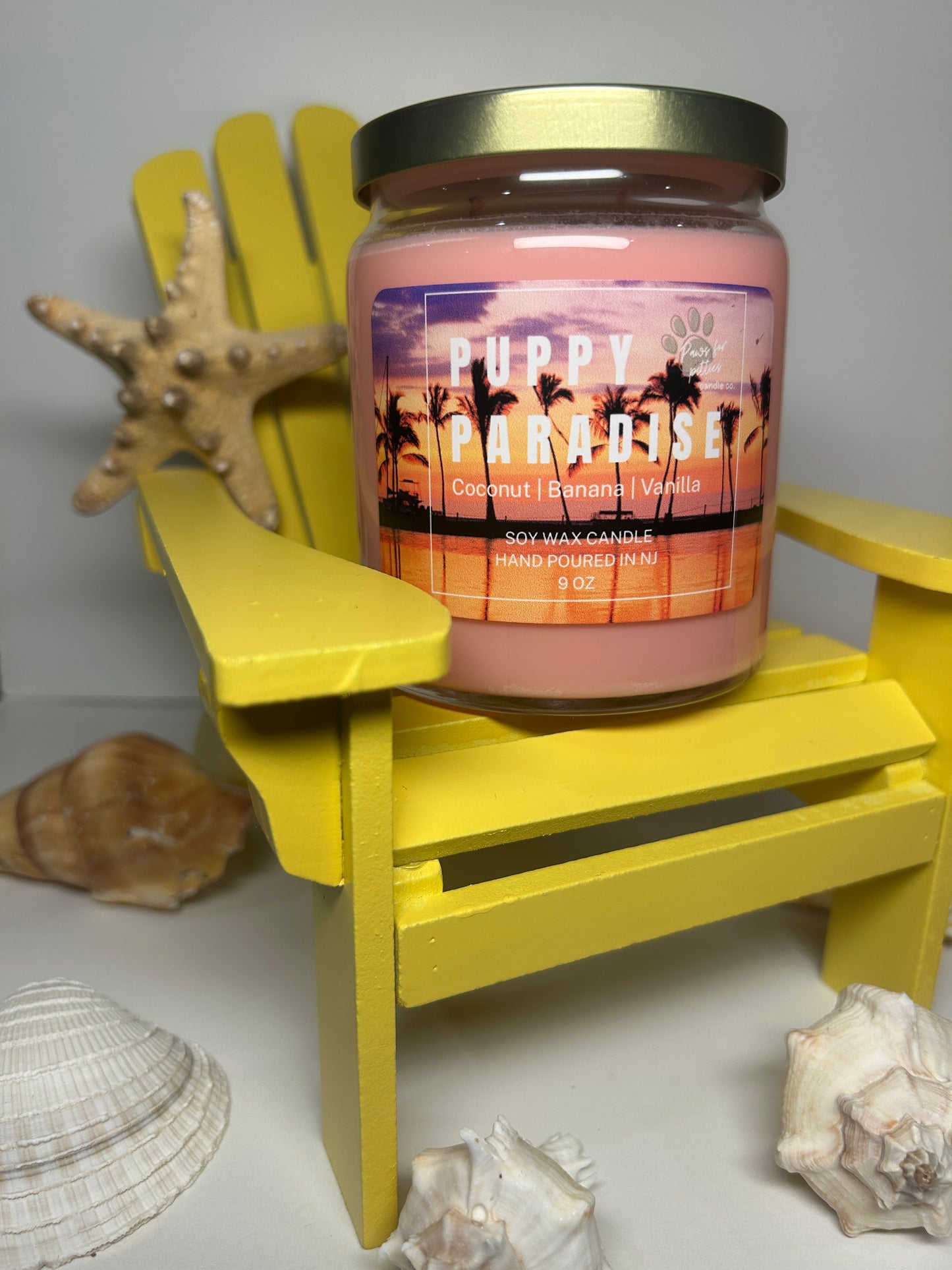 Puppy Paradise 9oz Soy Wax Candle