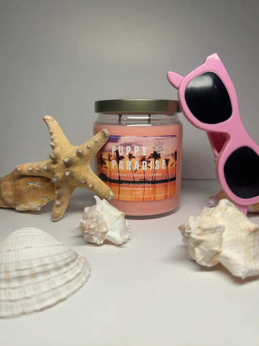 Puppy Paradise 9oz Soy Wax Candle
