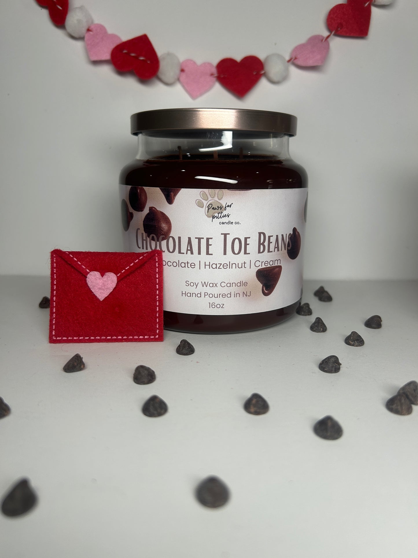 Chocolate Toe Beans 16oz Soy Wax Candle