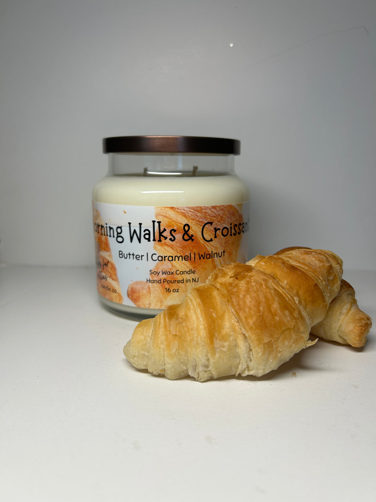 Morning Walks & Croissants 16oz Soy Wax Candle