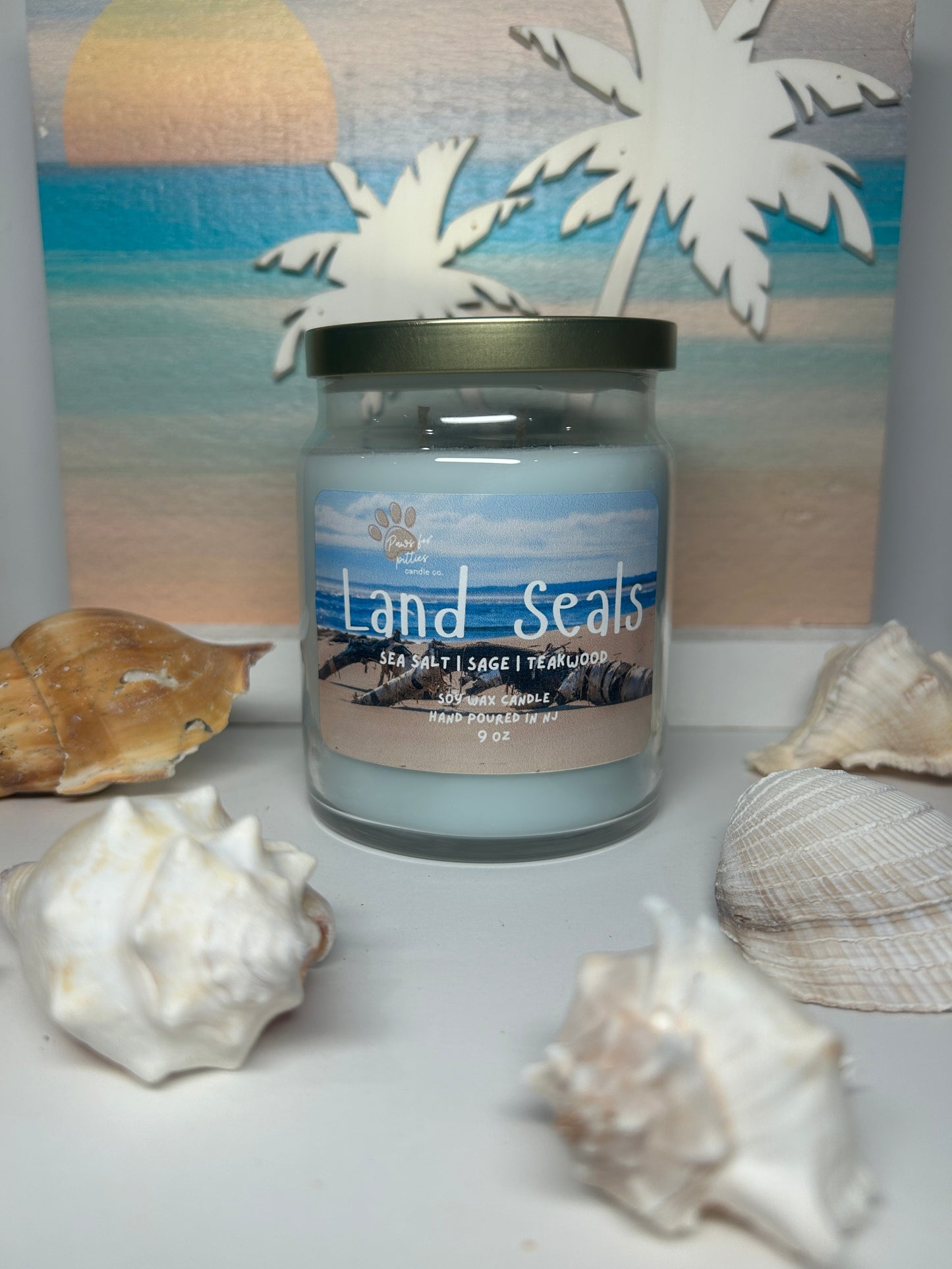 Land Seals 9oz Soy Wax Candle