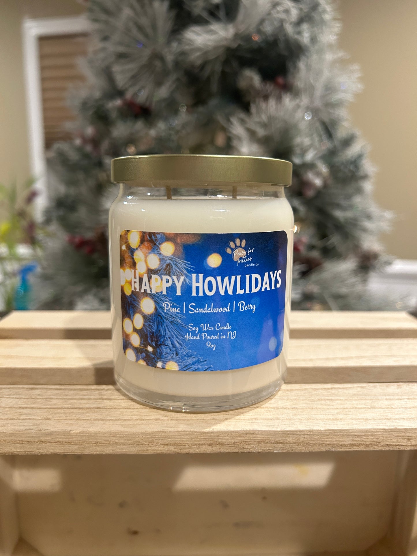 Happy Howlidays 9oz Soy Wax Candle