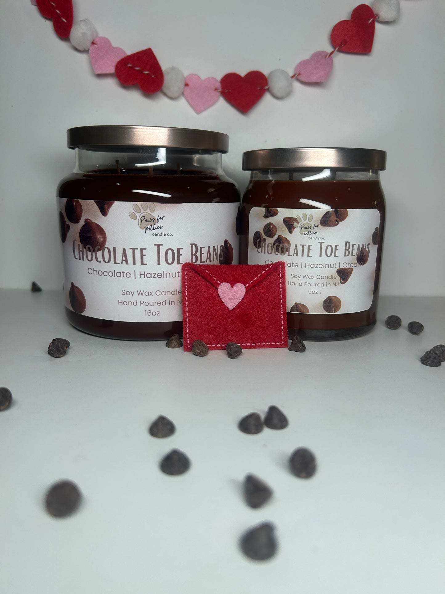 Chocolate Toe Beans 16oz Soy Wax Candle