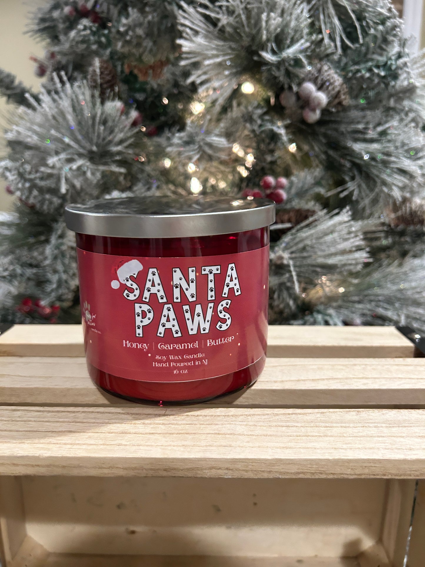 Santa Paws 16oz Soy Wax Candle