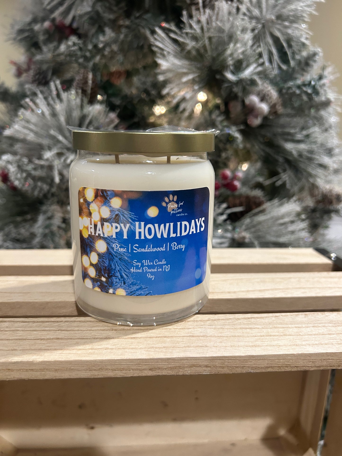 Happy Howlidays 9oz Soy Wax Candle