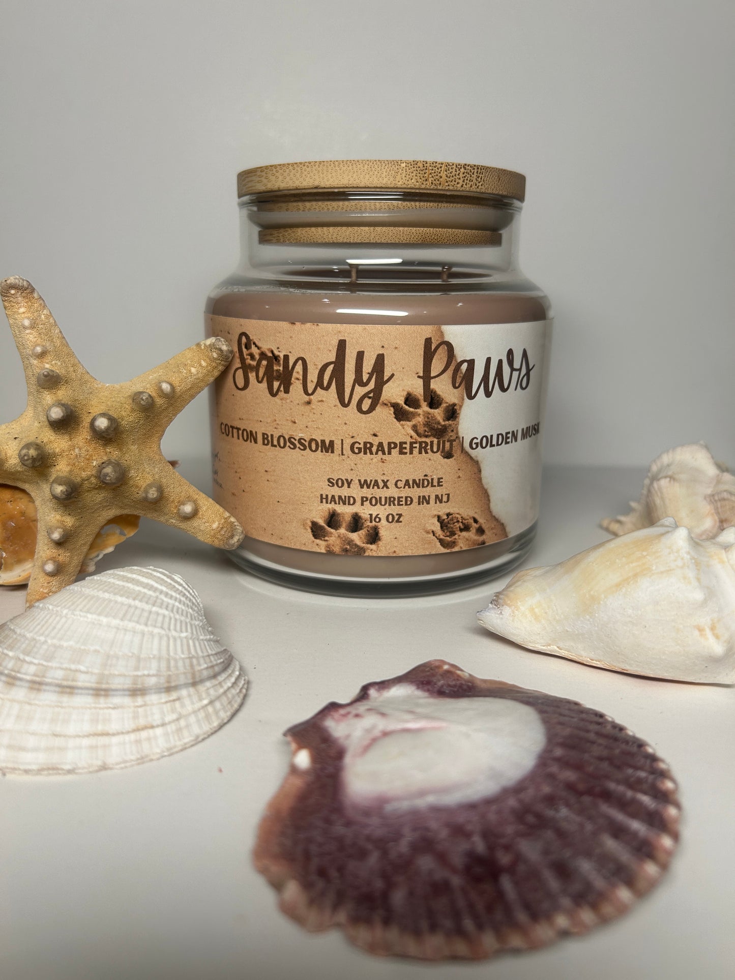 Sandy Paws 16oz Soy Wax Candle
