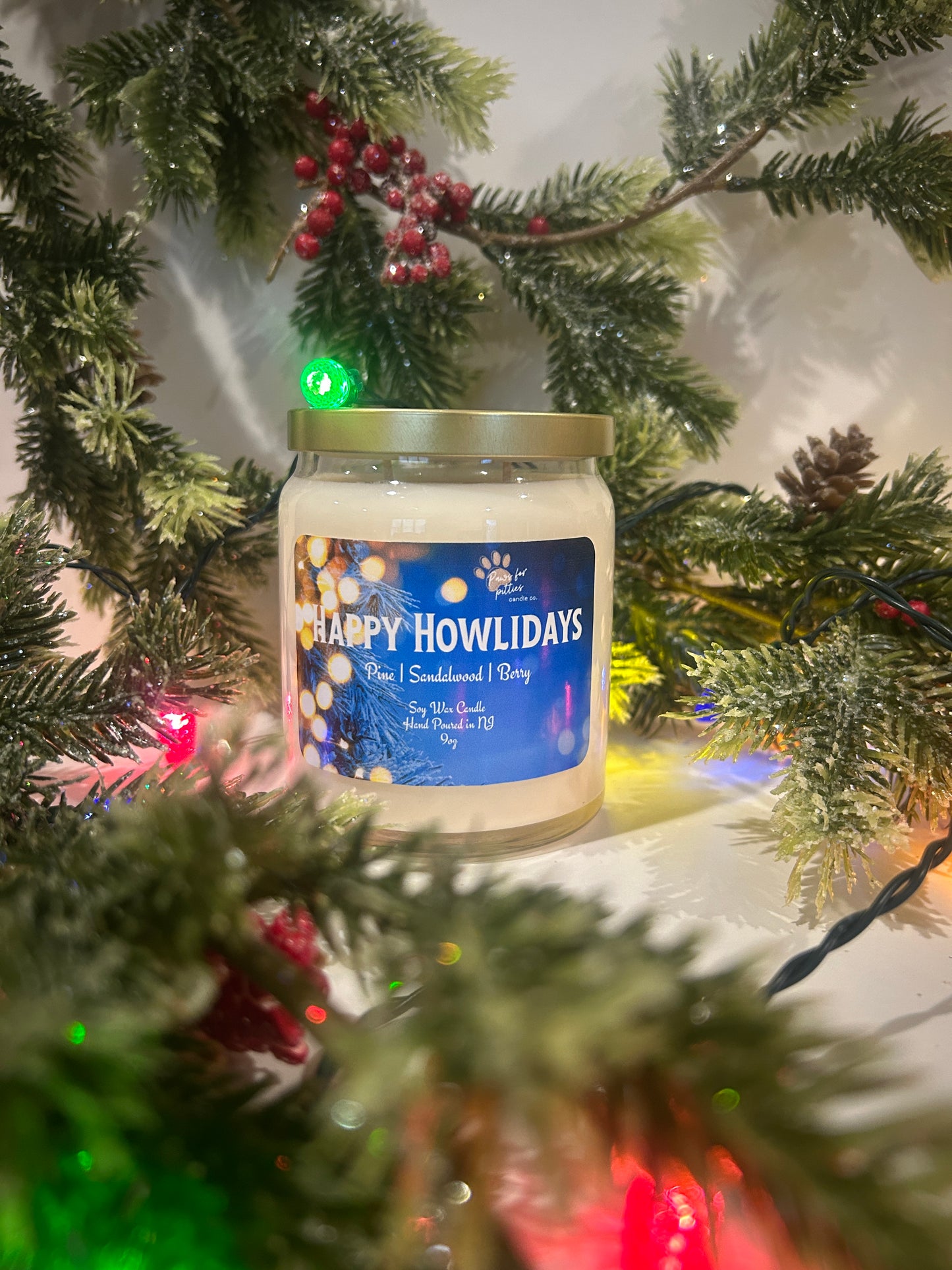 Happy Howlidays 9oz Soy Wax Candle