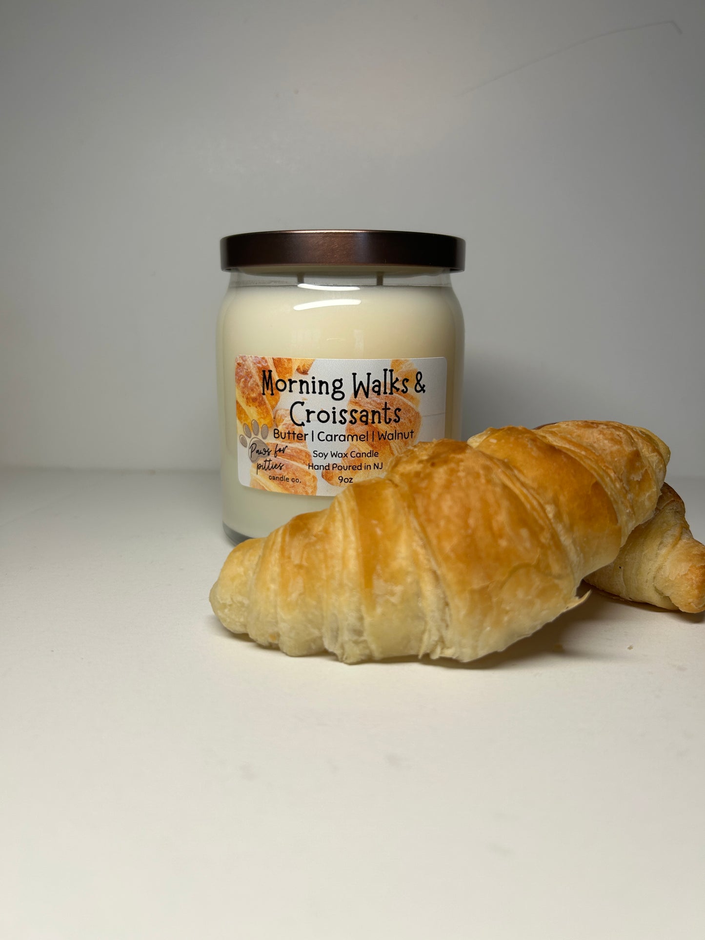 Morning Walks & Croissants 9oz Soy Wax Candle