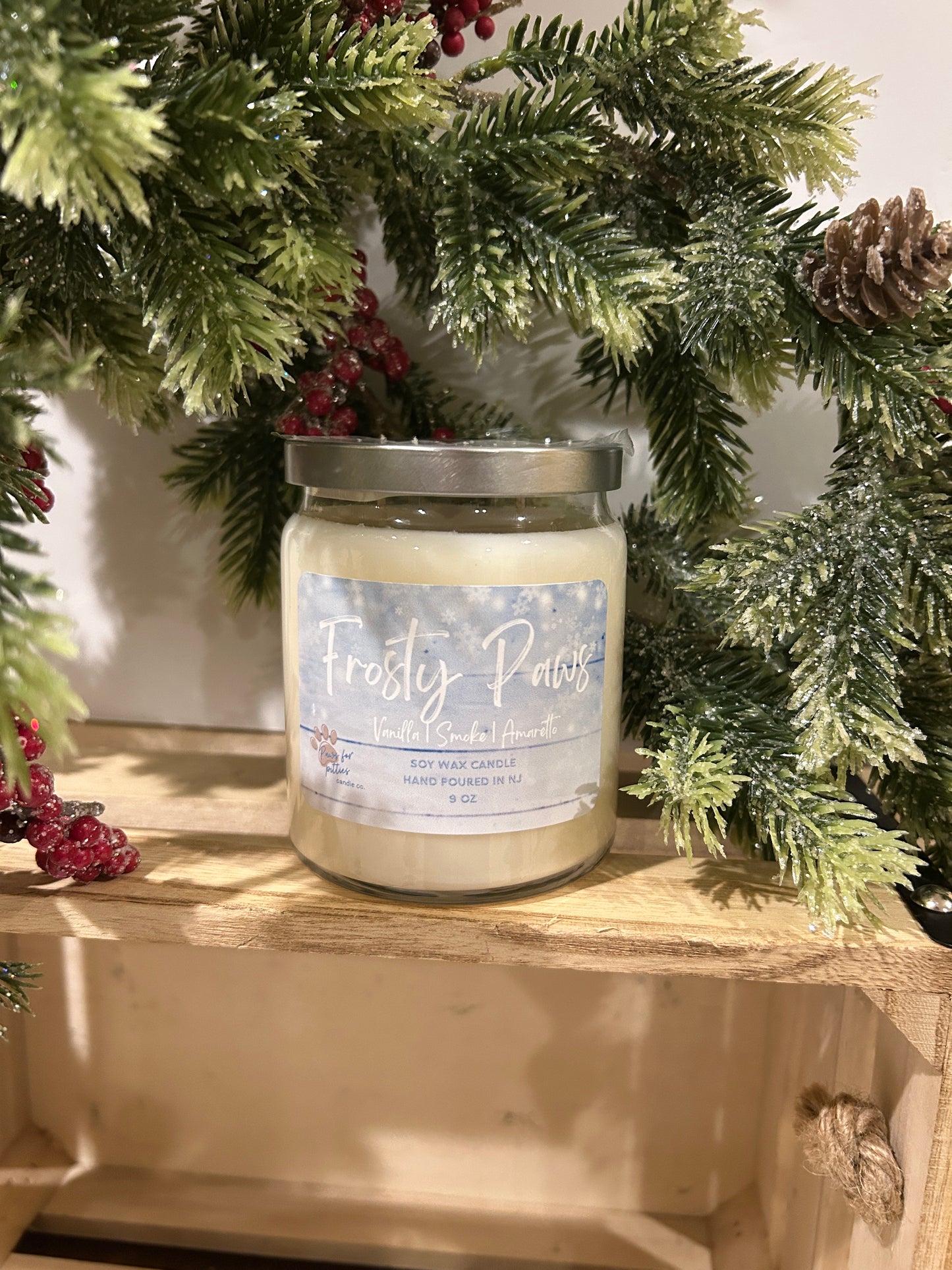 Frosty Paws 9oz Soy Wax Candle