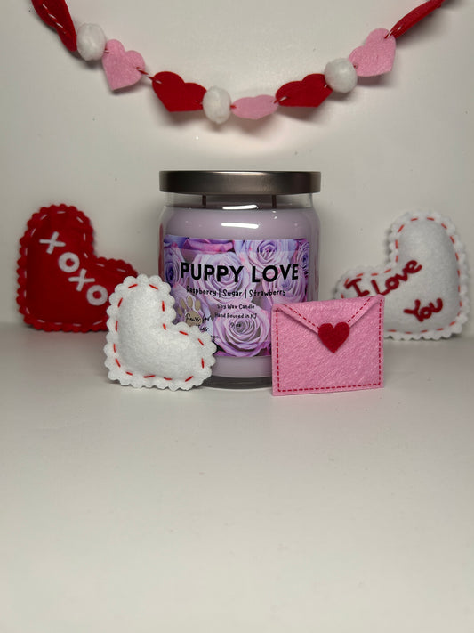 Puppy Love 9oz Soy Wax Candle