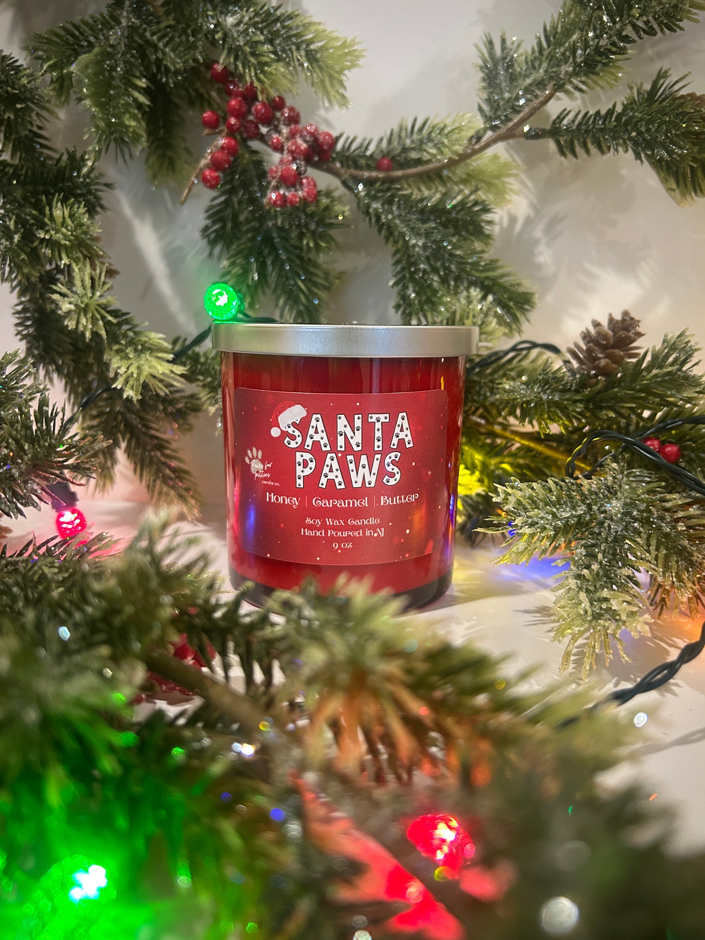 Santa Paws 9oz Soy Wax Candle