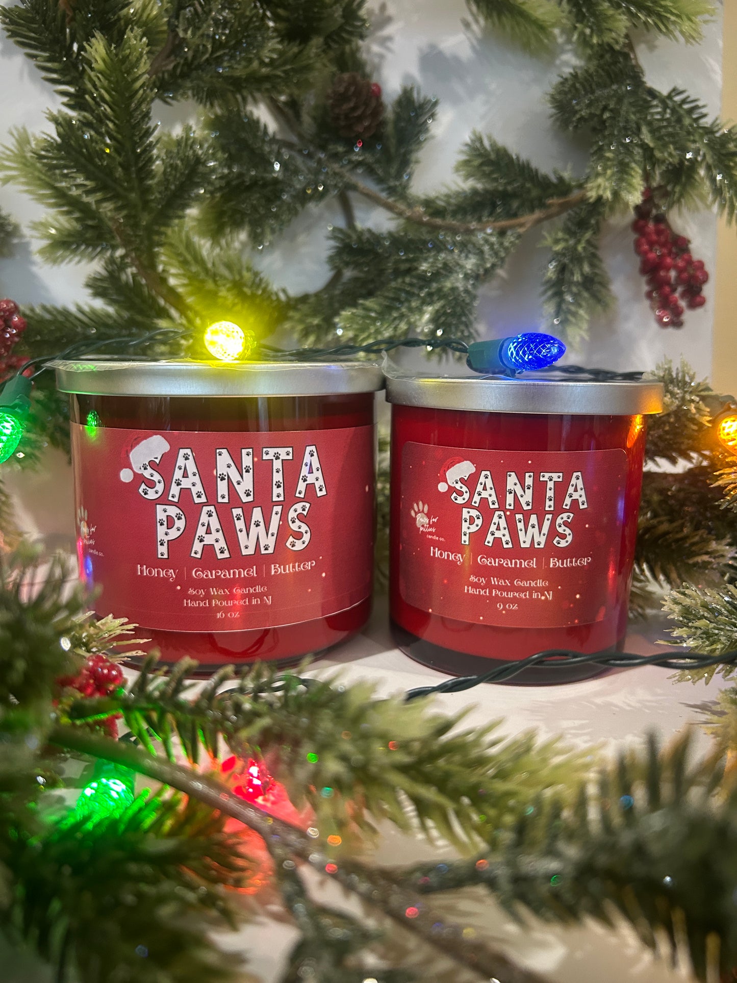 Santa Paws 9oz Soy Wax Candle