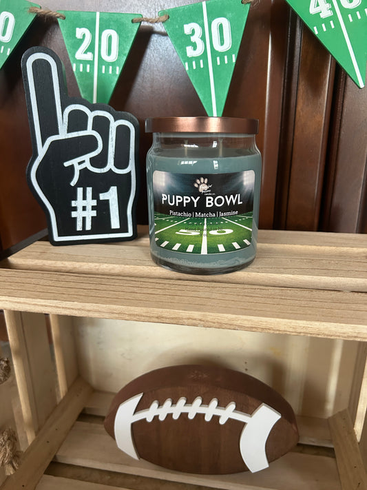 Puppy Bowl 9oz Soy Wax Candle